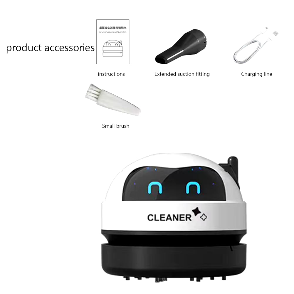 USB Mini Vacuum Cleaner Portable Desk Table Dust Removal Cleaning Brush Rechargeable Wireless Car Vacuum Cleaner for Home Office