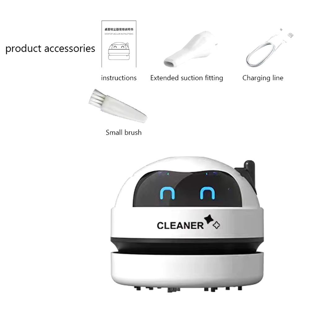 USB Mini Vacuum Cleaner Portable Desk Table Dust Removal Cleaning Brush Rechargeable Wireless Car Vacuum Cleaner for Home Office