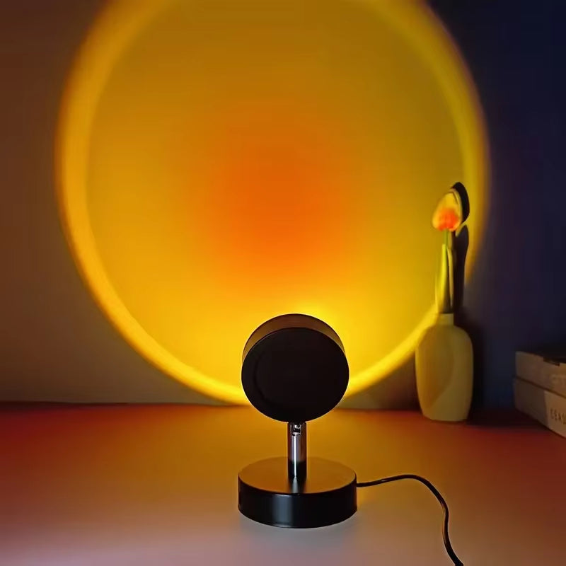Sunset Atmosphere Lamp, Night Light, Bedside Lamp, Sunset Lamp for Photography, Bedroom Sunset Lamp, Projection of Sunset Lamp